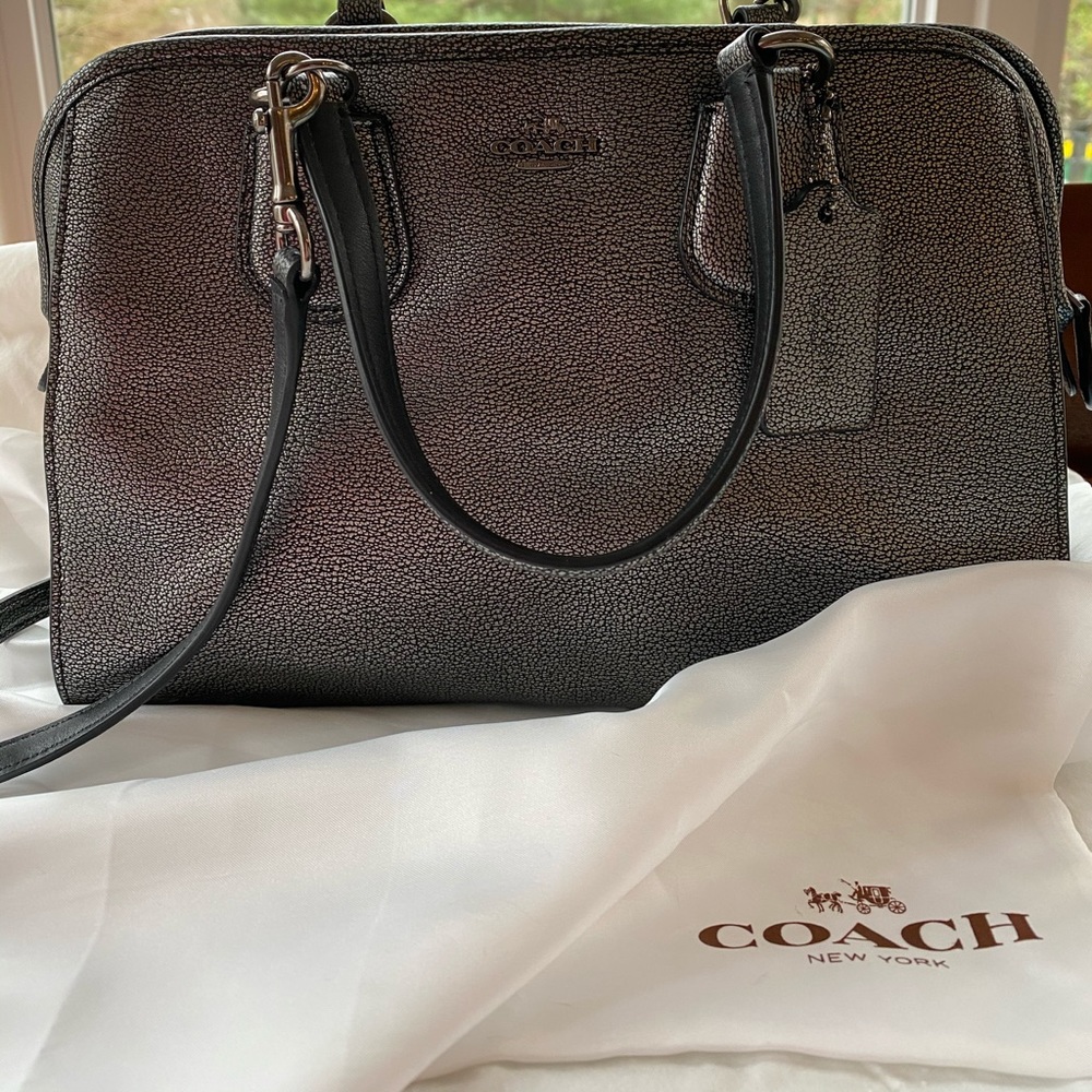 Coach F34040 Leather Micke Satchel